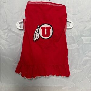 Utah Utes Pet Cheerleader Outfit XL- By All Star Dogs- NWT